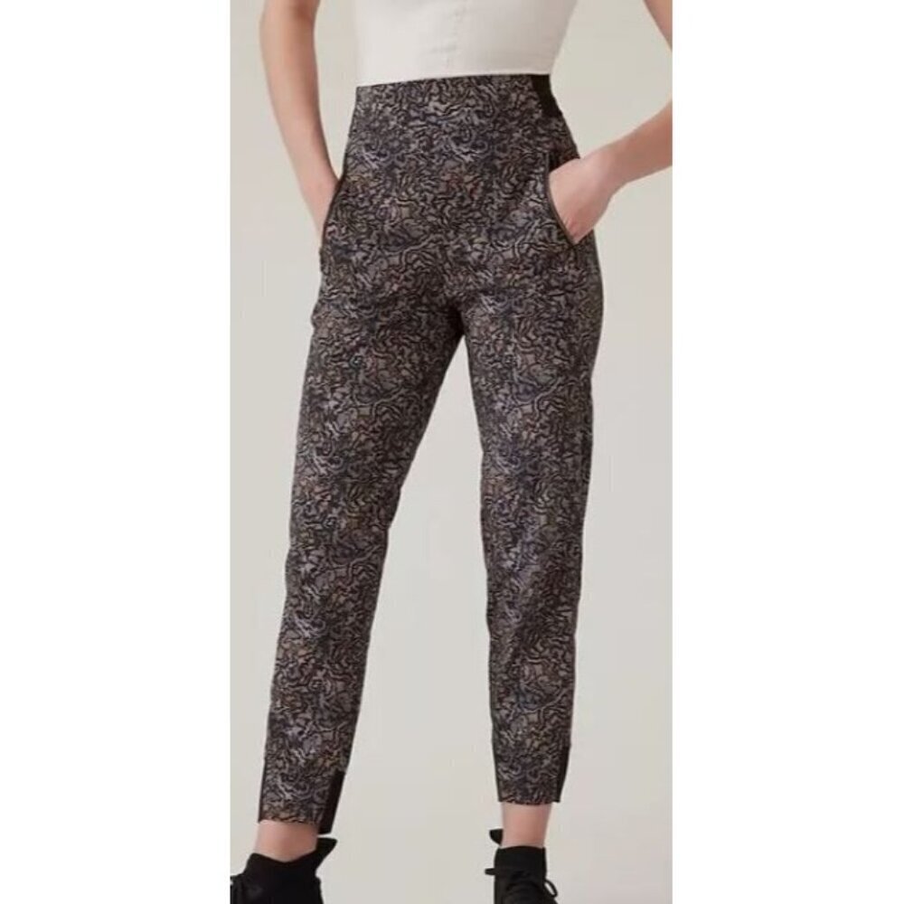 Athleta Printed Trekkie North Jogger Pants Women Size Plus 20 NWT Loose Fit